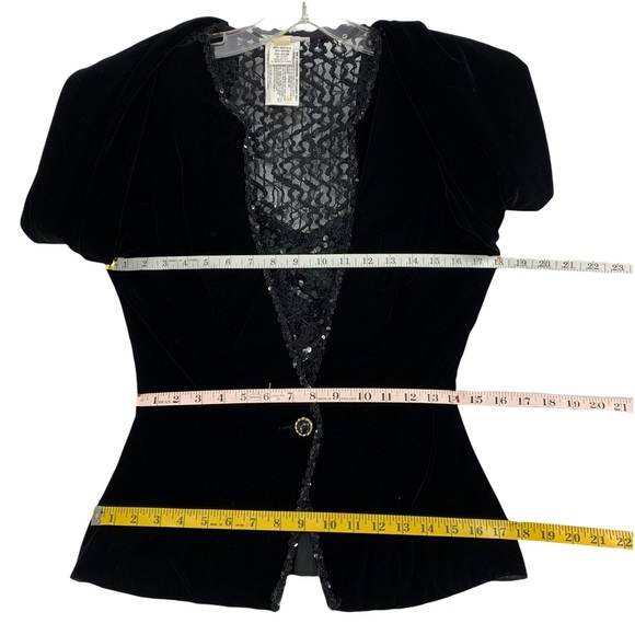 Vintage- Exquisite Rich Black Jacket- Made in the USA Union Made - Picture 13 of 14